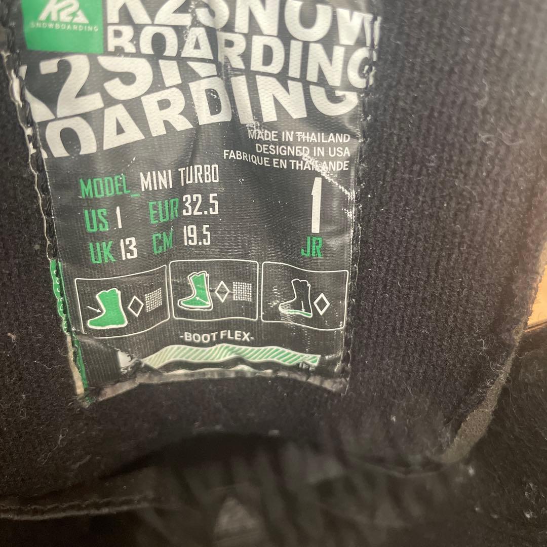 K2 MINI TURBO １００センチ スノーボード バインディング、ブーツ
