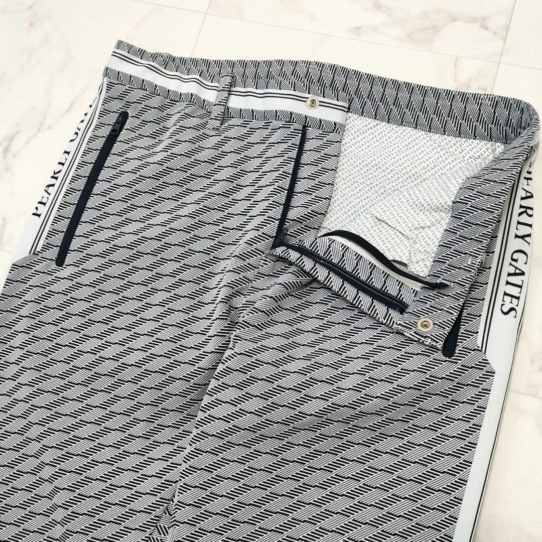 【美品】パーリーゲイツ　PGライン　ジャガード　ジョガーパンツ　ロゴ　総柄　5