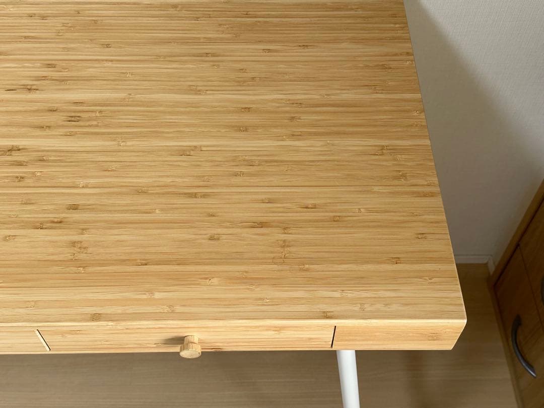 【送料込】IKEA リルオーセン　デスク　竹　バンブー