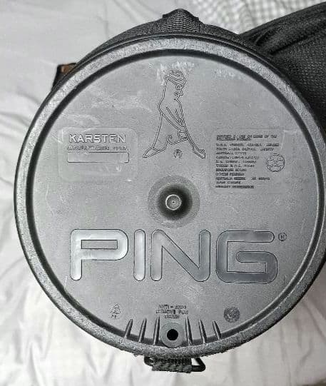 PING スタンド付き ゴルフバッグ キャディバッグ 黒 ブラック