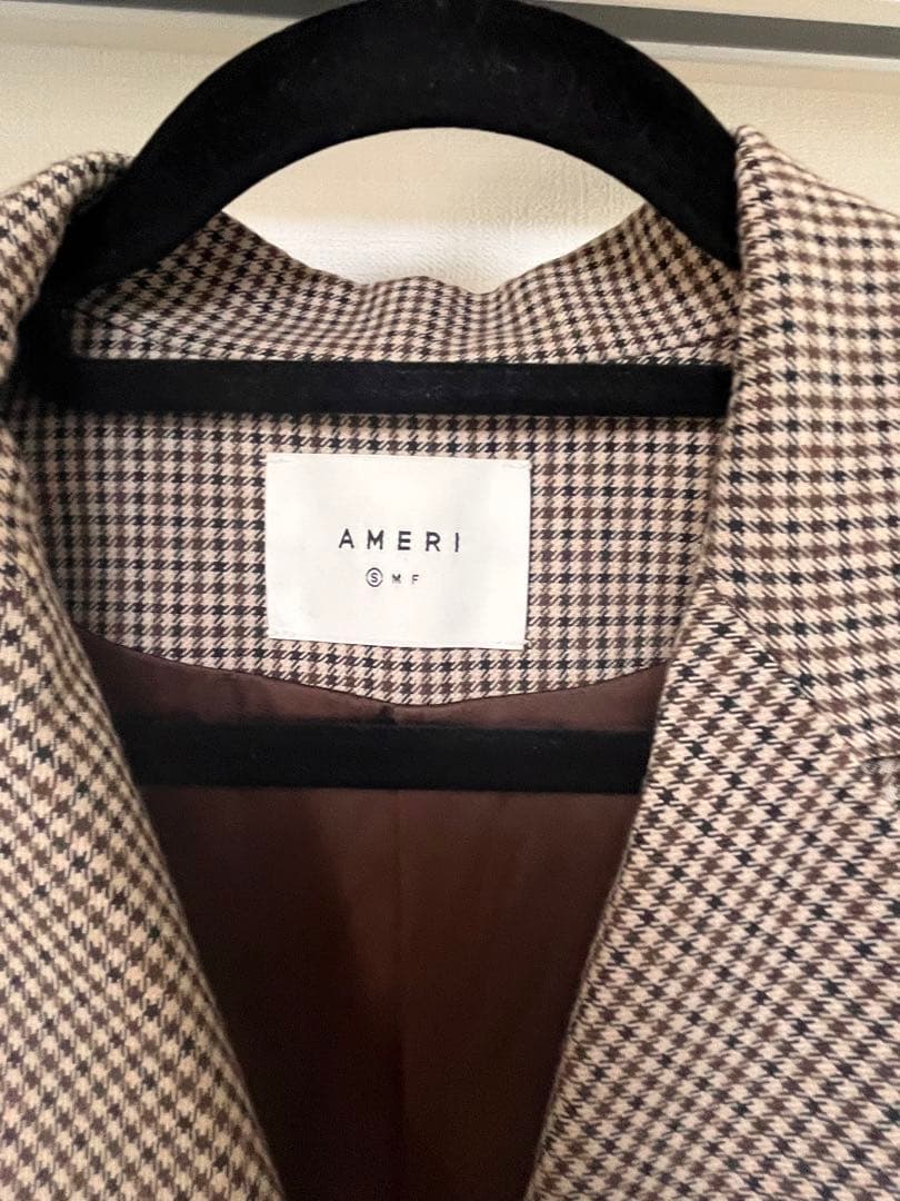 ワンピース Ameri VINTAGE MINI CHECK JACKET ROMPERS