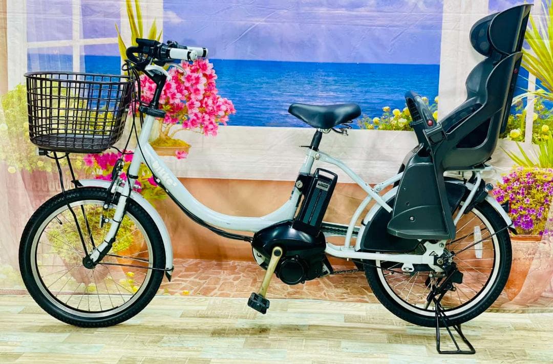 半年保証 ブリヂストン最上級モデル BIKKE2 ブルーグレー⭐️ 子Y2093