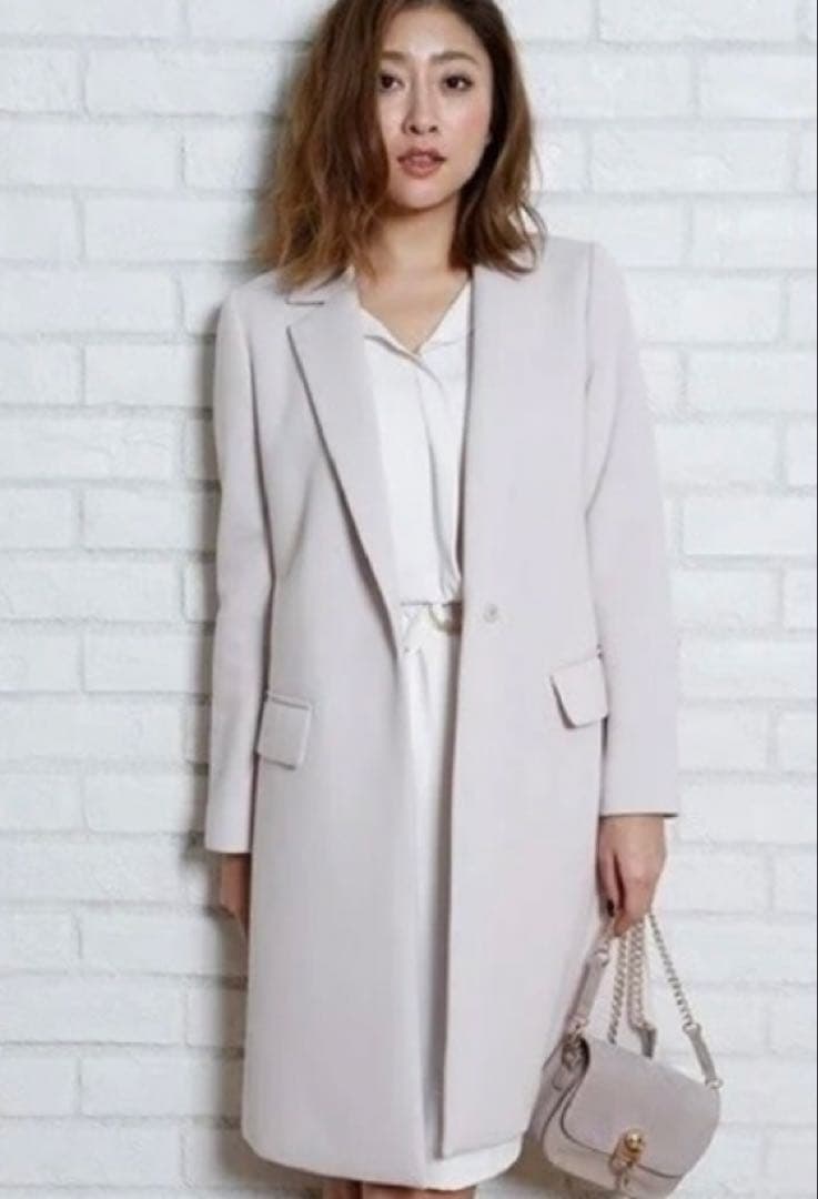 ☆新品☆JUSGLITTY ライトピンク チェスターコート サイズ2