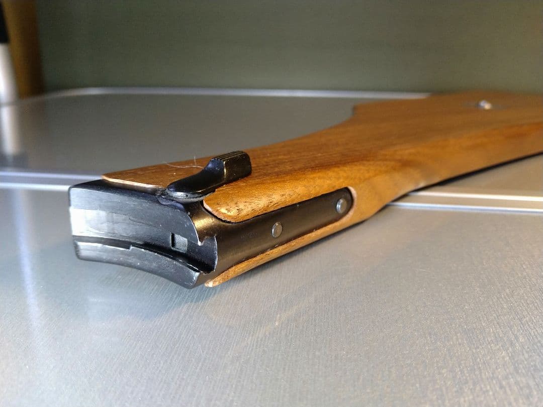 希少な極美品！タナカワークス ルガーP08用 ショートタイプ 木製ストック！