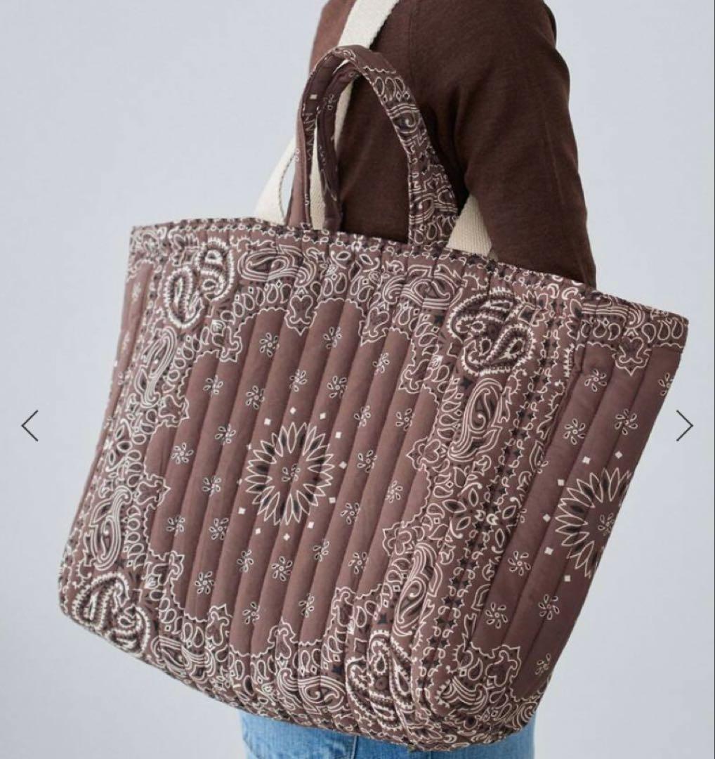 未使用品IENA MALUS BANDANA QUILTING BIGBAG