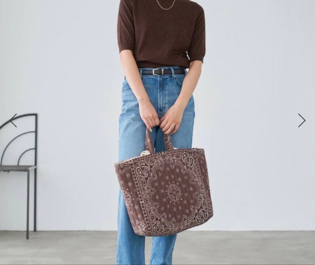 未使用品IENA MALUS BANDANA QUILTING BIGBAG