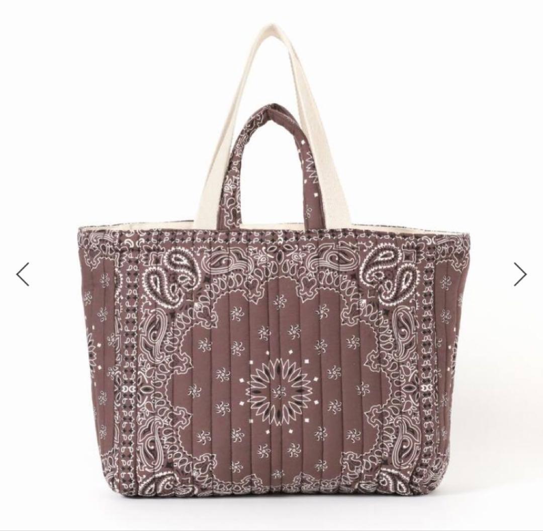 未使用品IENA MALUS BANDANA QUILTING BIGBAG