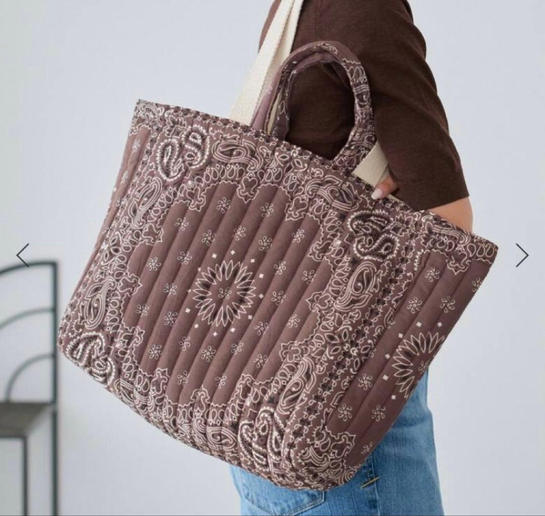 未使用品IENA MALUS BANDANA QUILTING BIGBAG