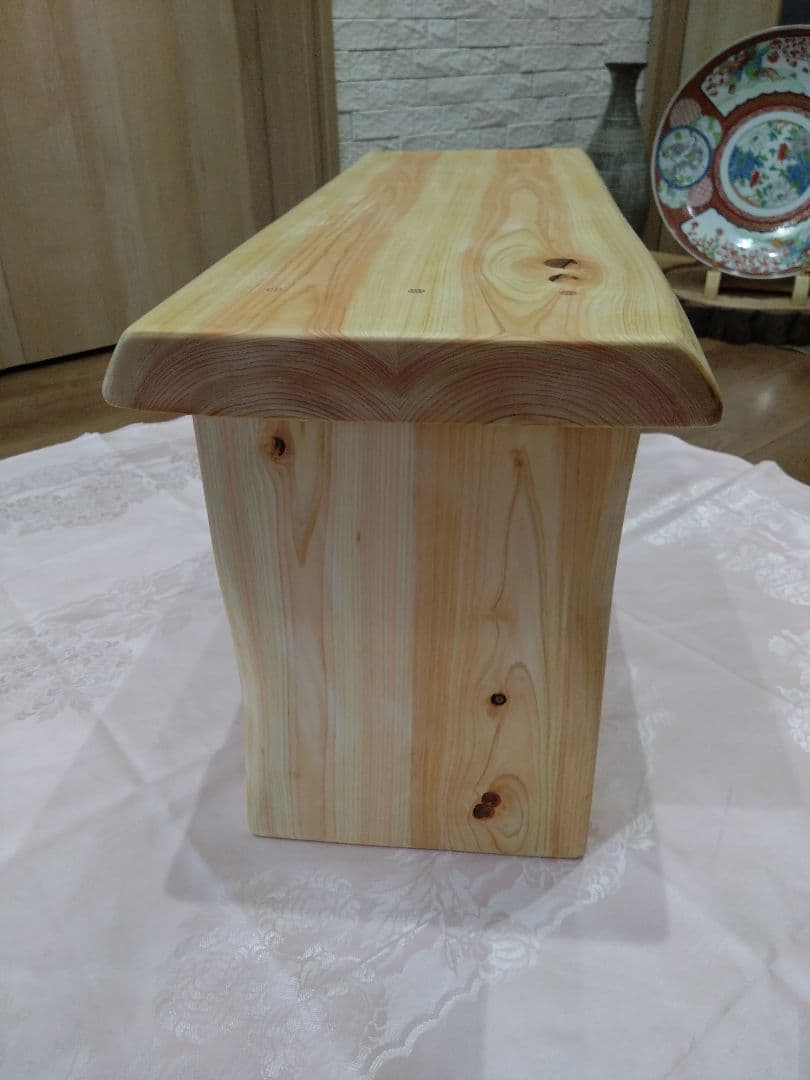 檜のベンチ73　mk♡❕　総檜造り　リビング、食卓のベンチ