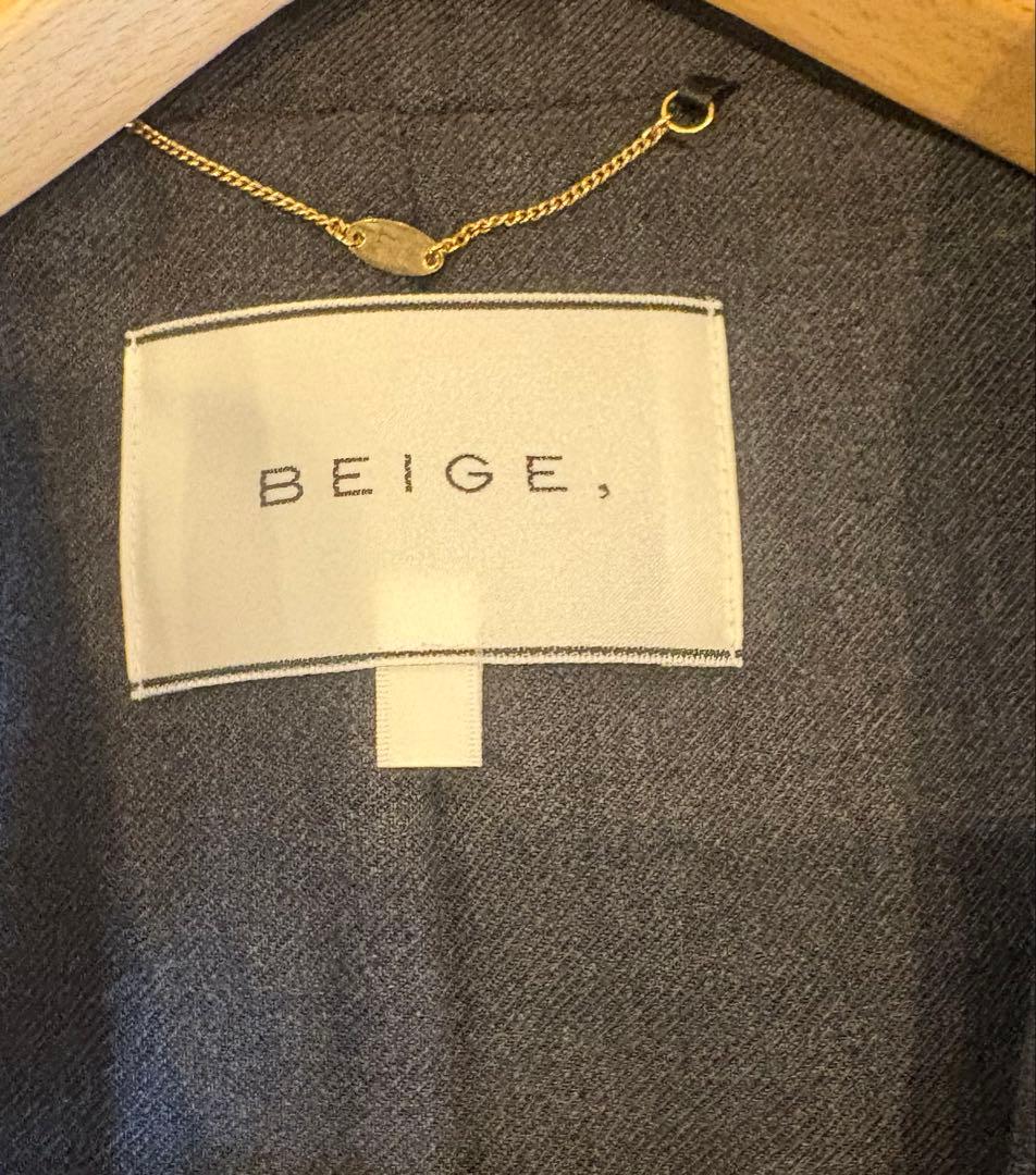 【AKKO様用】ブランド名　BEIGE／ダークグレー ジレ　サイズM