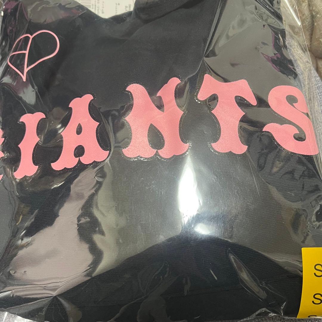 読売ジャイアンツ×BLACKPINK ブラック ロゴ フーディー Sサイズ