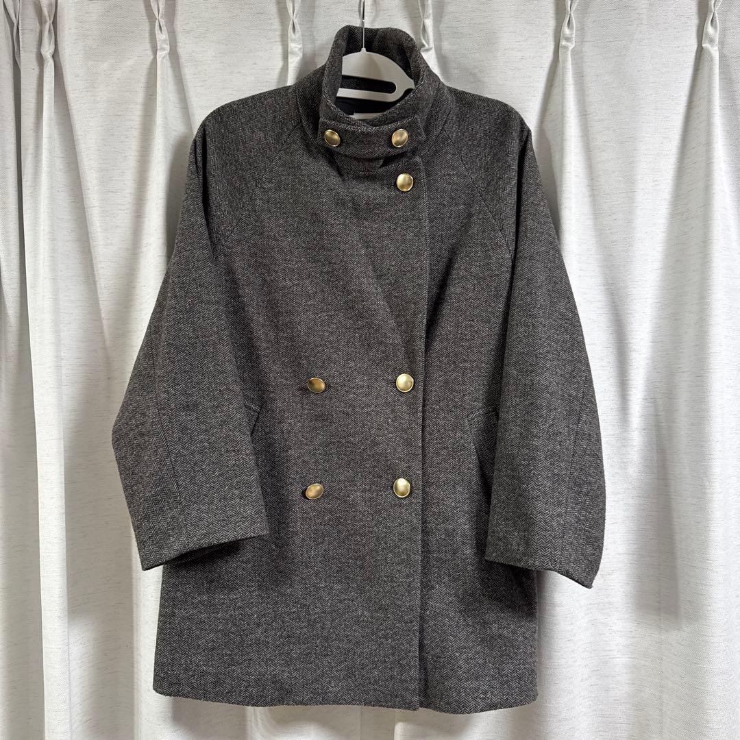 グローバルワーク　軽やかストレッチ衿2wayコート