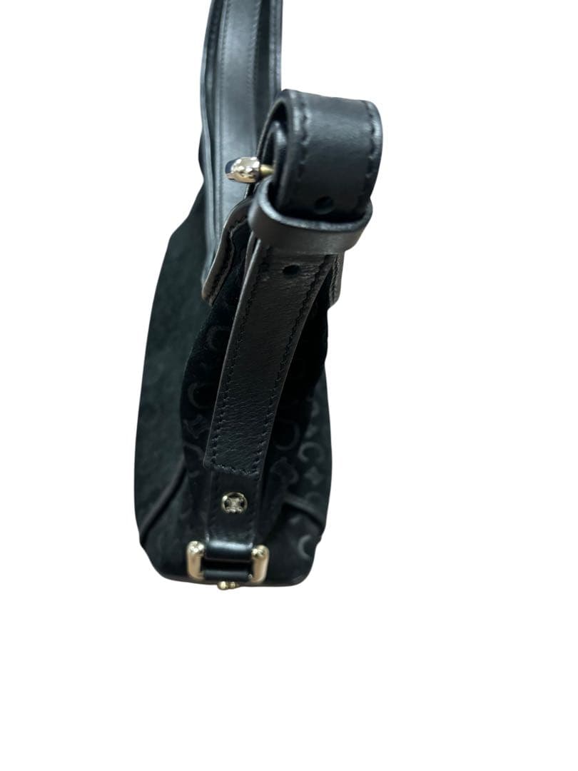 CELINE セリーヌ マカダム柄 ワンショルダーバッグ ブラック