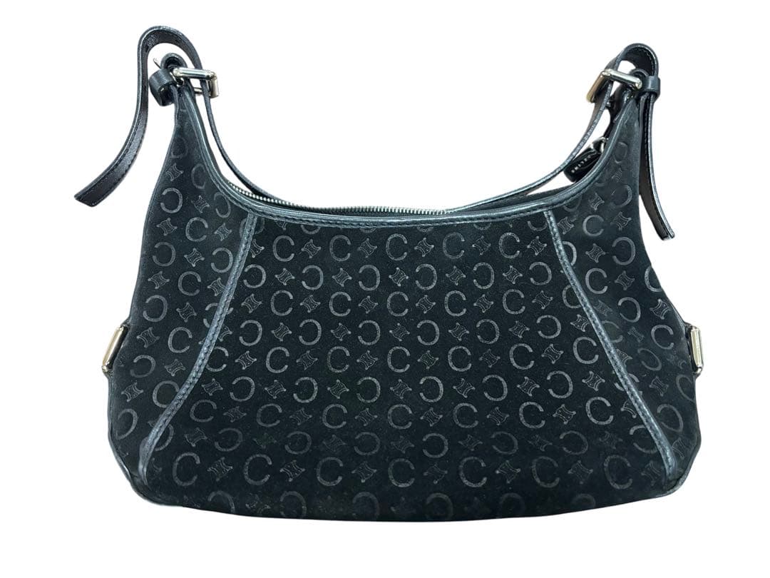 CELINE セリーヌ マカダム柄 ワンショルダーバッグ ブラック