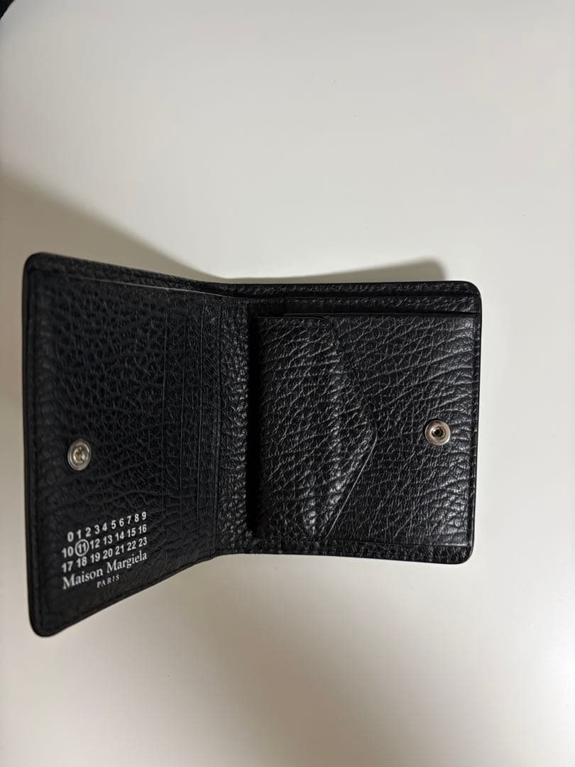 【週末特価】Maison Margiela ブラック二つ折り財布