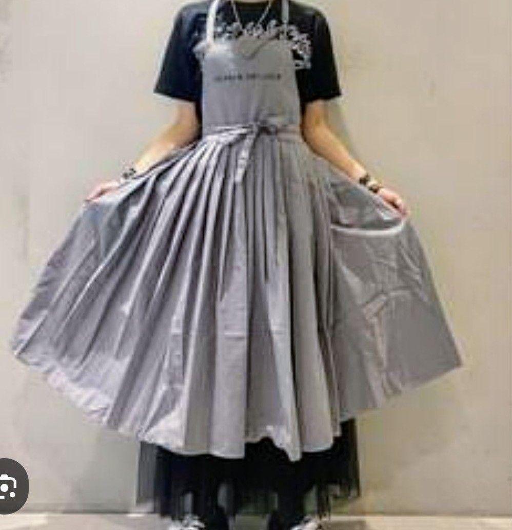 新品　Dean &DeLuca ×ビームス　フレアエプロンドレス　グレー　完売品