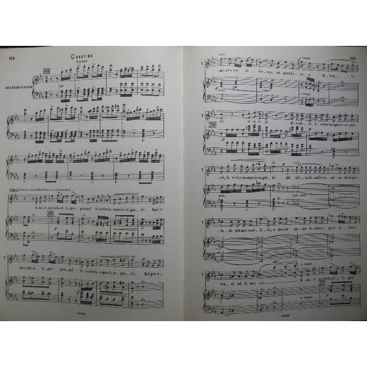 ドニゼッティ　連隊の娘　楽譜　ヴォーカルとピアノ（伊語）