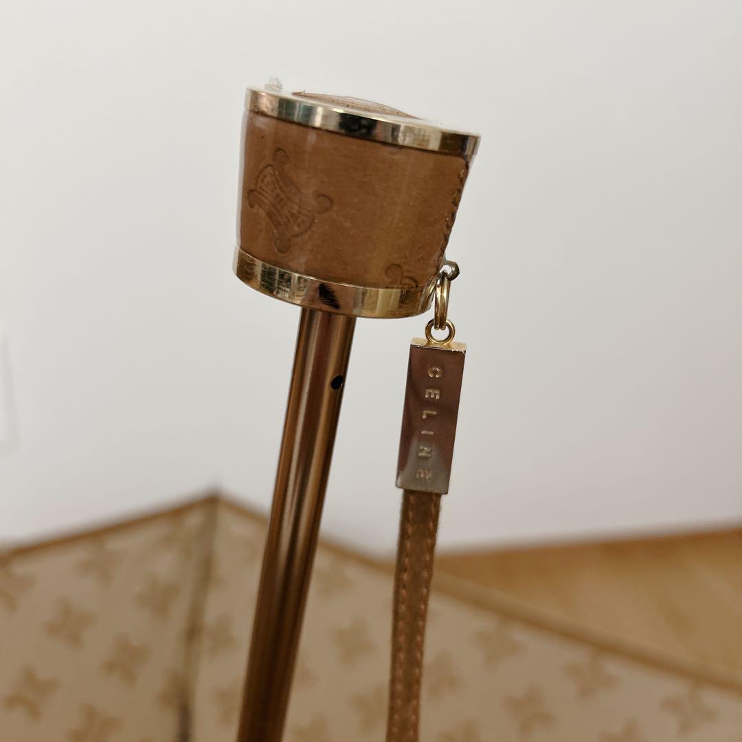 美品 CELINE セリーヌ 晴雨兼用パラソル 日傘 折りたたみ傘 マカダム