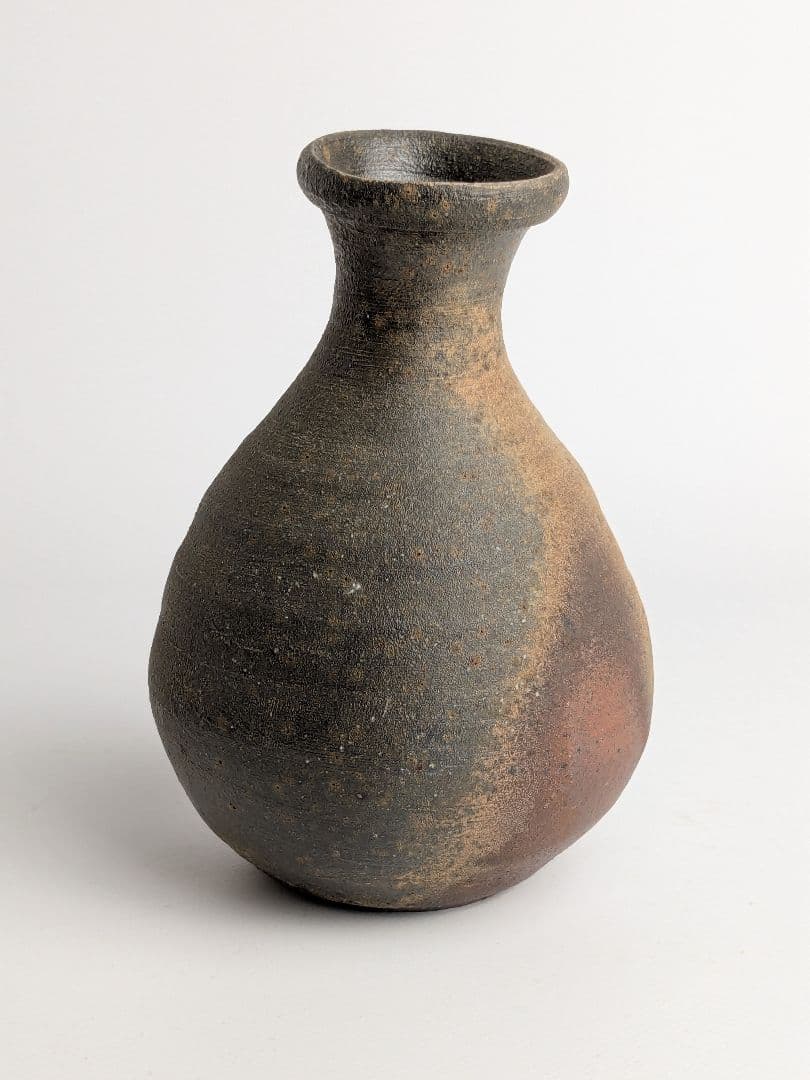 中里隆　唐津南蛮徳利　共箱　　　唐津徳利　中里太郎右衛門　中里無庵