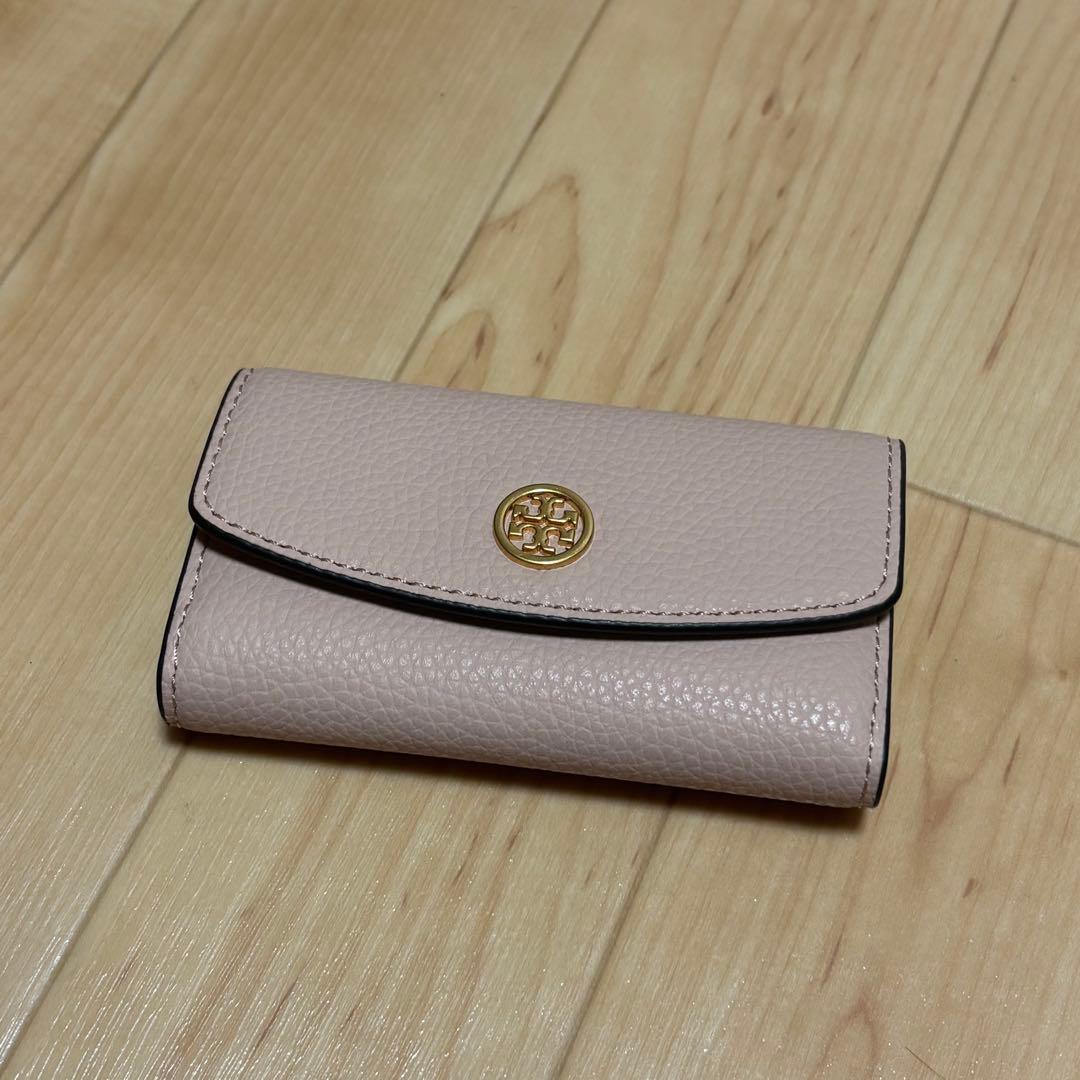 TORY BURCH ピンク レザー キーケース