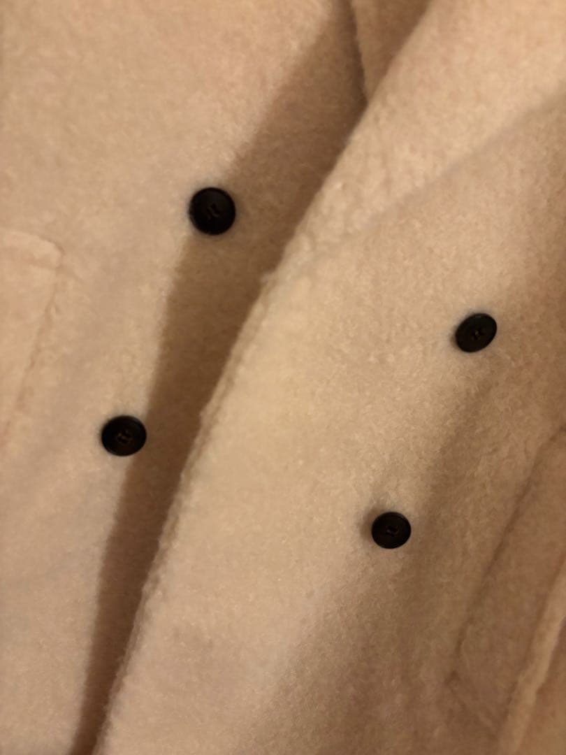 ZARA ブークレダブルブレストミディ丈コート