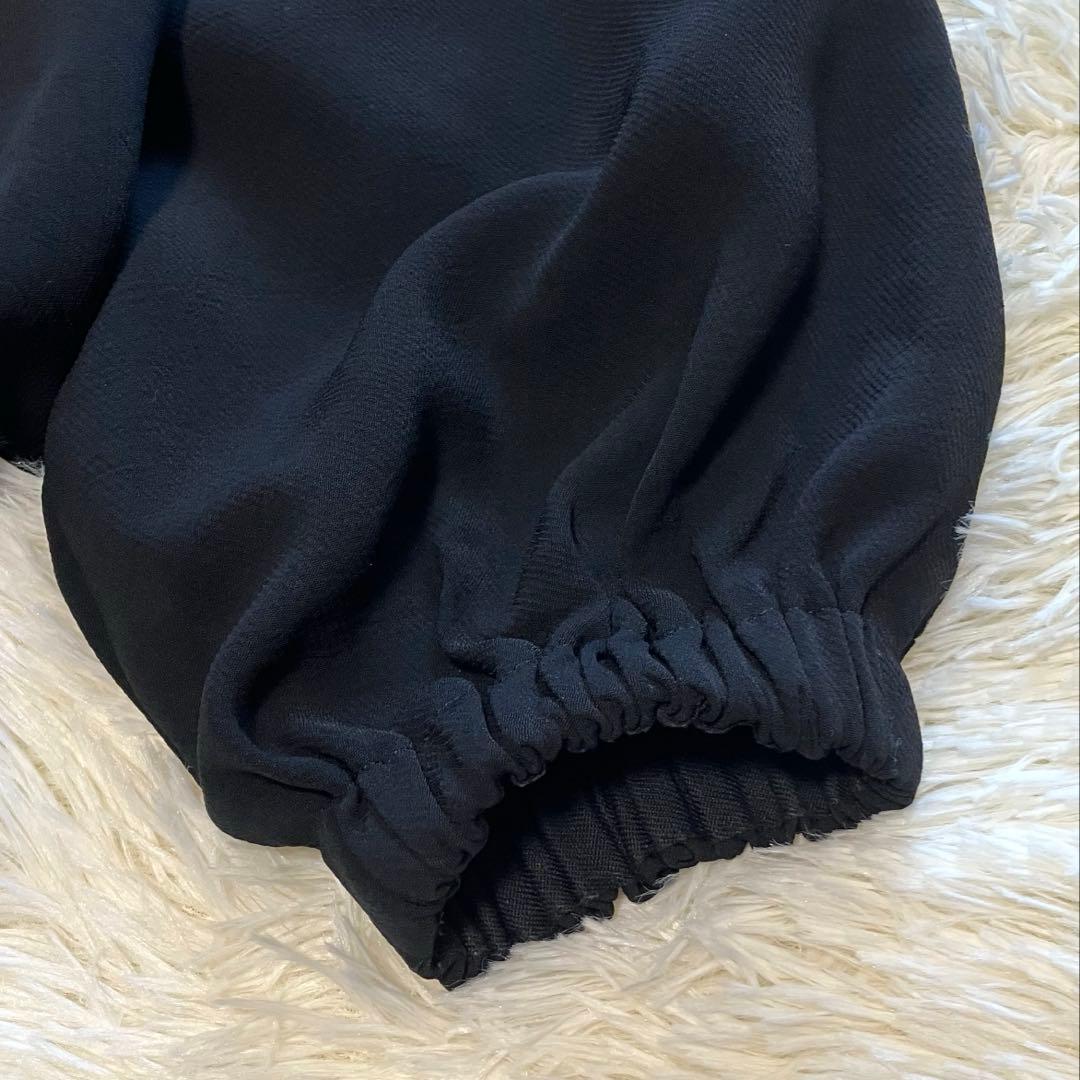 UNITED ARROWS COMFY ギャザー オールインワン 黒 ブラック