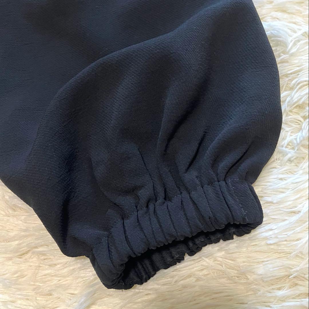 UNITED ARROWS COMFY ギャザー オールインワン 黒 ブラック