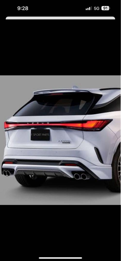 レクサスRX500hFスポーツ TRDスポーツマフラー