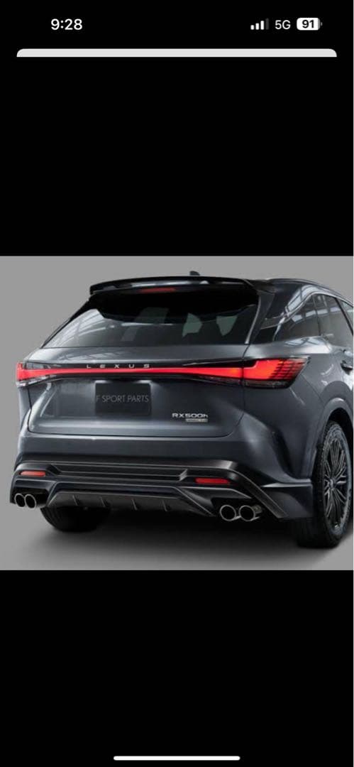 レクサスRX500hFスポーツ TRDスポーツマフラー