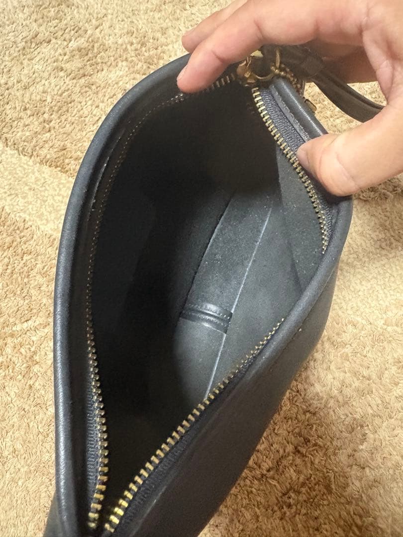 【希少品】 vintage coach old usa クラッチバッグ ブラック