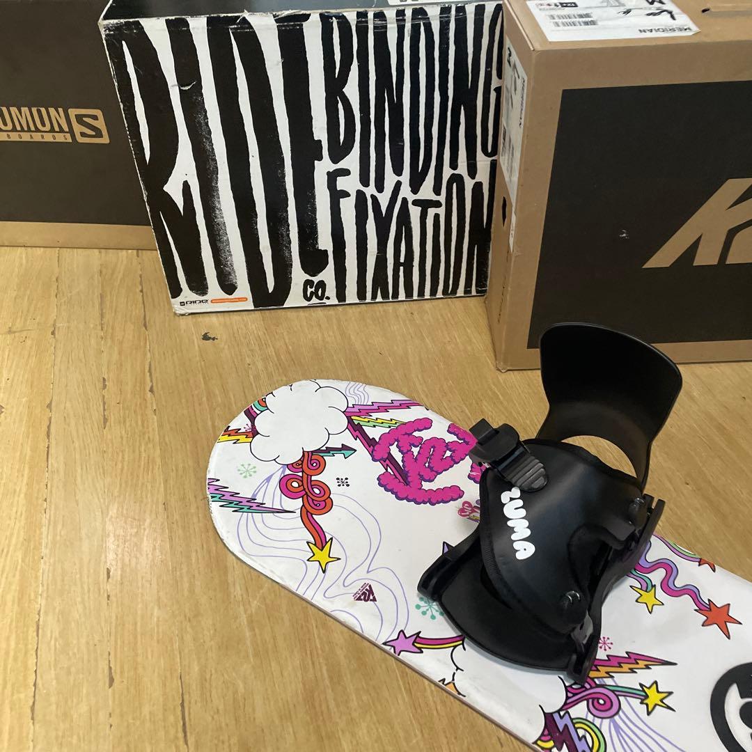 K2×ZUMA　キッズスノーボードセット　未使用バイン付4点セット　100㎝