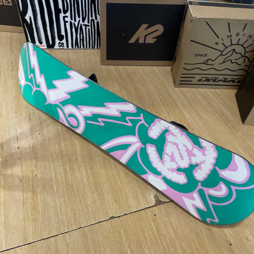 K2×ZUMA　キッズスノーボードセット　未使用バイン付4点セット　100㎝