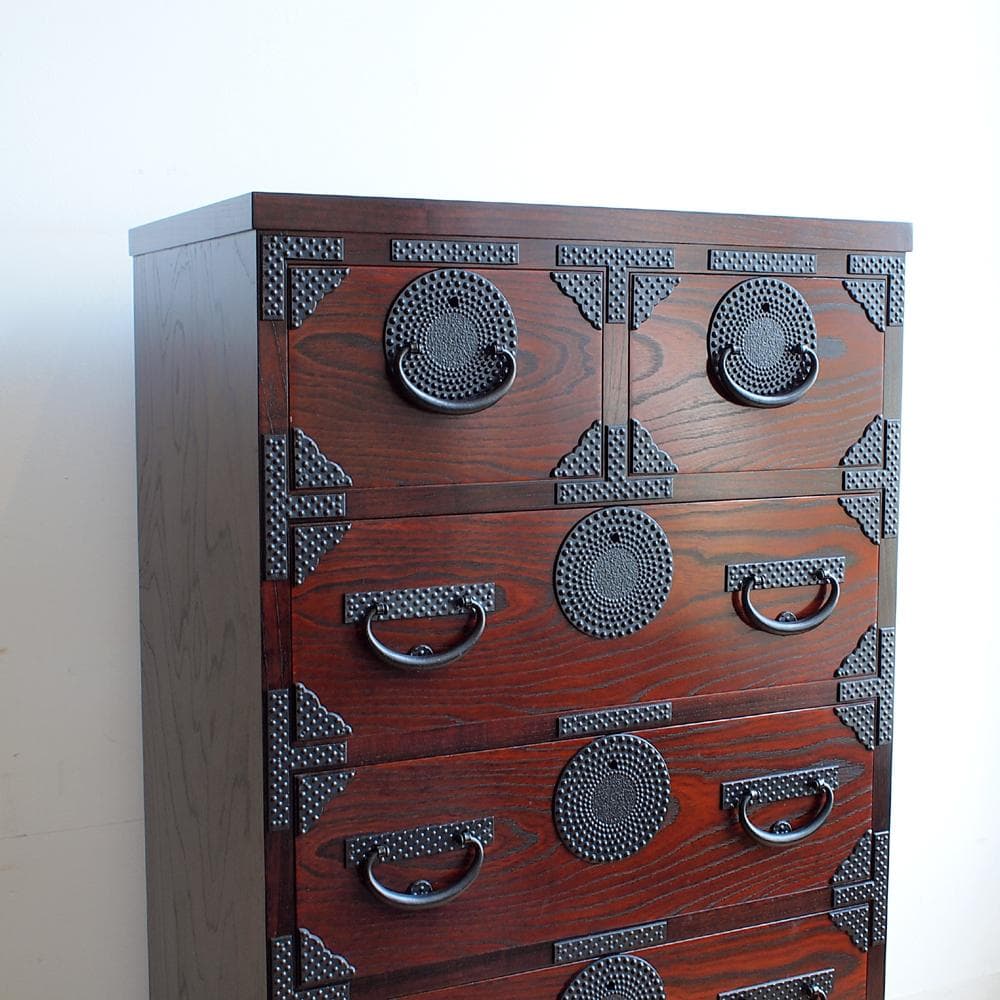 美品 岩谷堂箪笥 No.314 月雫 立長箪笥 鍵あり 定価35万