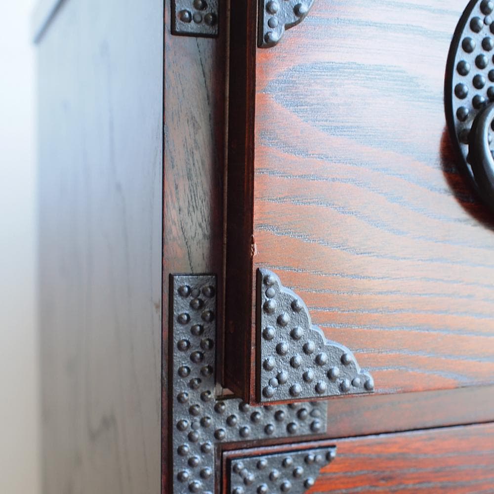 美品 岩谷堂箪笥 No.314 月雫 立長箪笥 鍵あり 定価35万