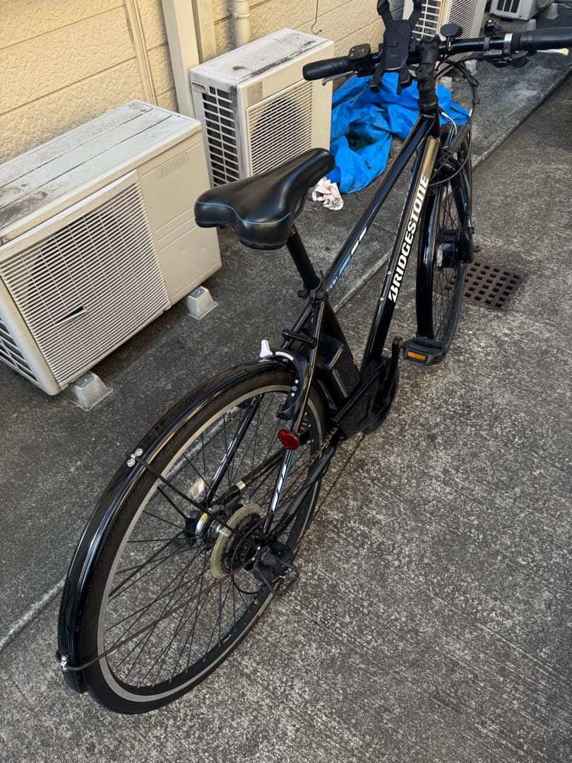 BRIDGESTONE アシスト電動自転車ブラックブリヂストン tb1e 手渡し