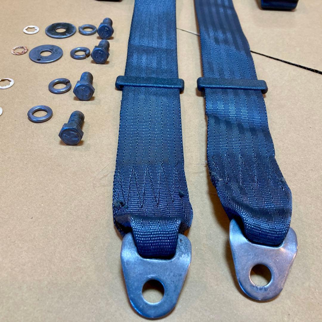 【社外】 AE86 リア シートベルト 芦森工業 2点式 旧車 レビン トレノ