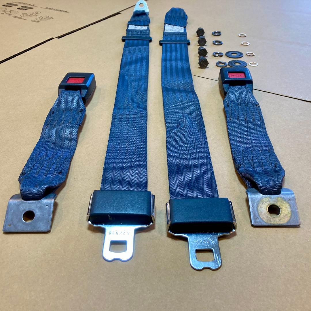 【社外】 AE86 リア シートベルト 芦森工業 2点式 旧車 レビン トレノ