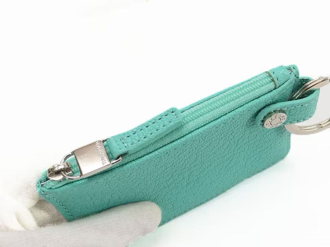 【新品未使用/箱付/希少品】ティファニー　パスケース　キーリング付ケース