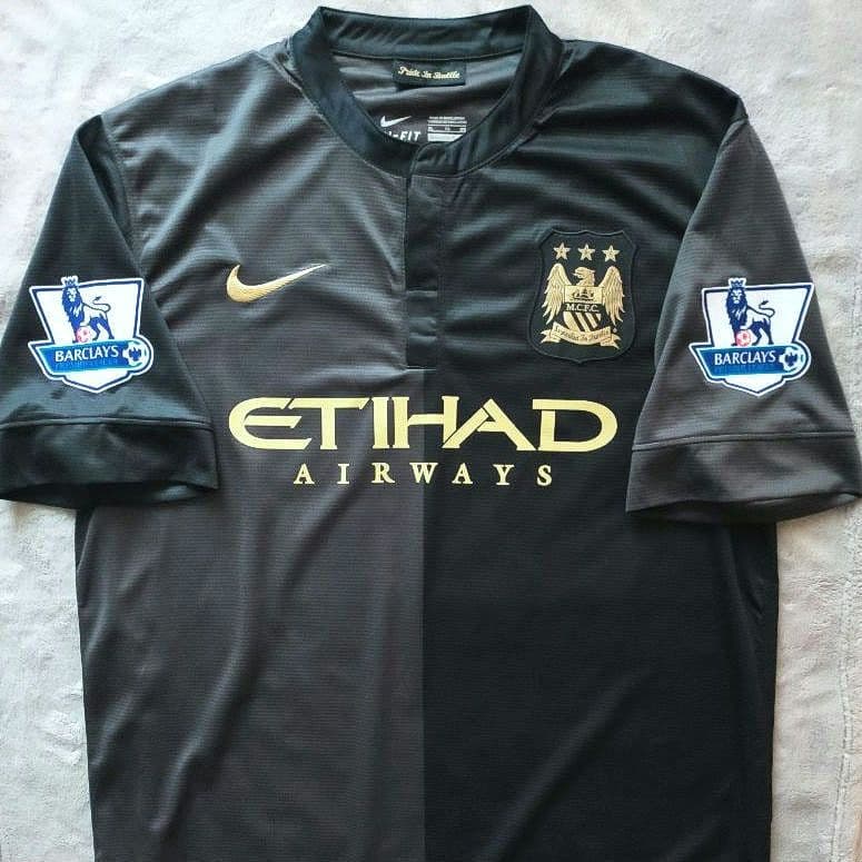 【激レア】マンチェスターシティ シルバ 13/14 アウェイユニ XLサイズ