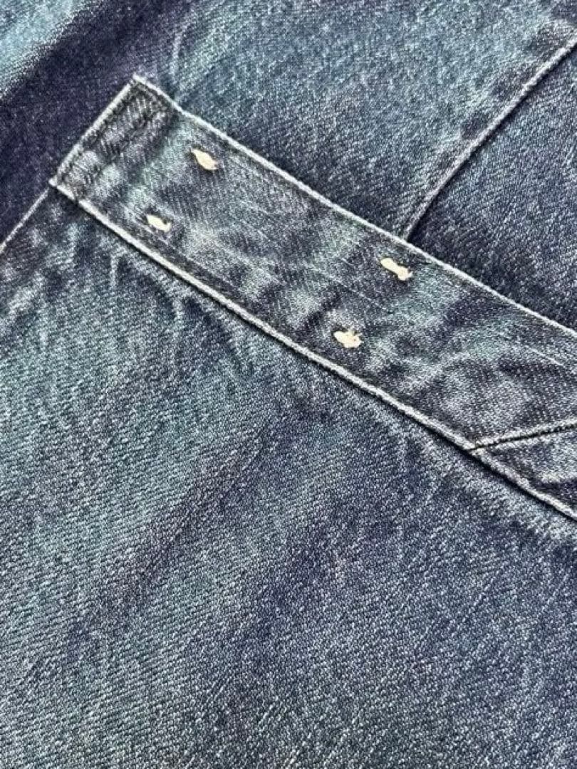 イエナ/アッパーハイツ M パフスリーブデニムオールインワン2025