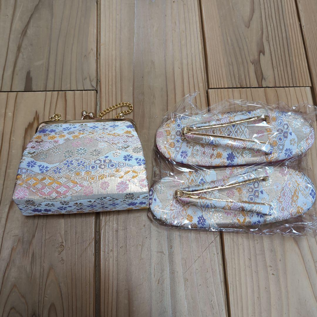 四つ身セット　ねじり梅柄　ブルー