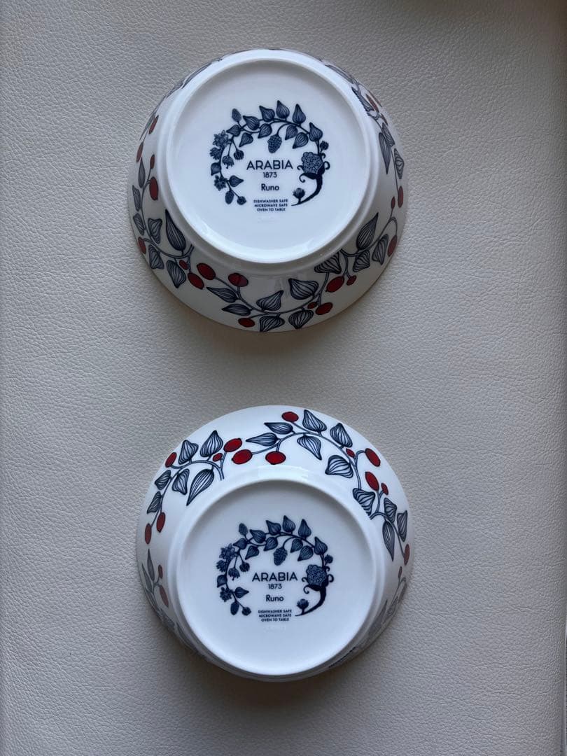 ARABIA Runo フロストベリー 17cm ボウル 2個セット