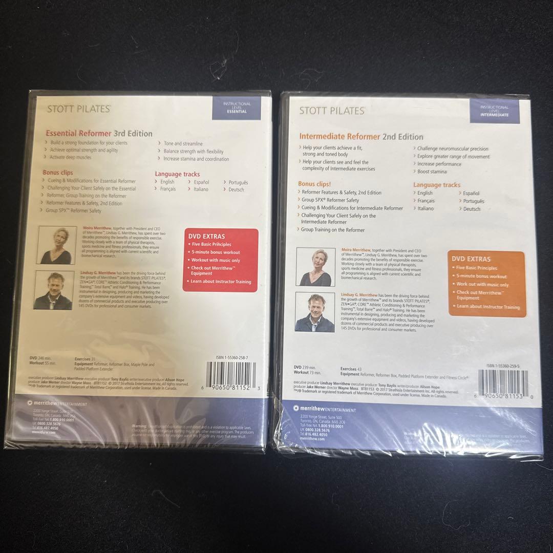 ピラティス　入門&基礎　リフォーマーDVD 2セット