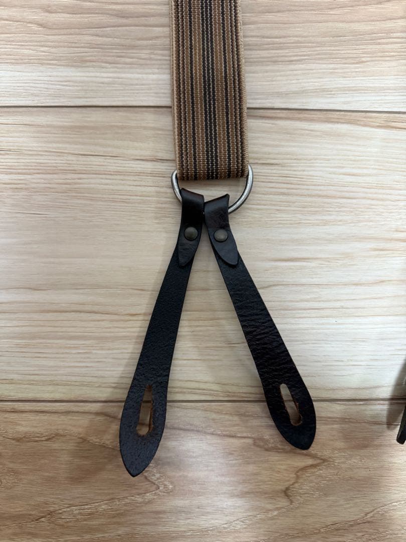 【リーバイス】サスペンダー ベルト レザー ボタン用