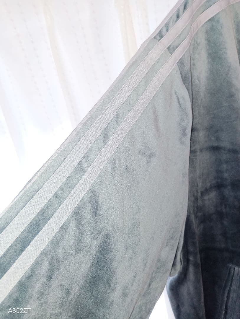 adidas FIREBIRD VELOUR TRACK TOPダークグレーXL