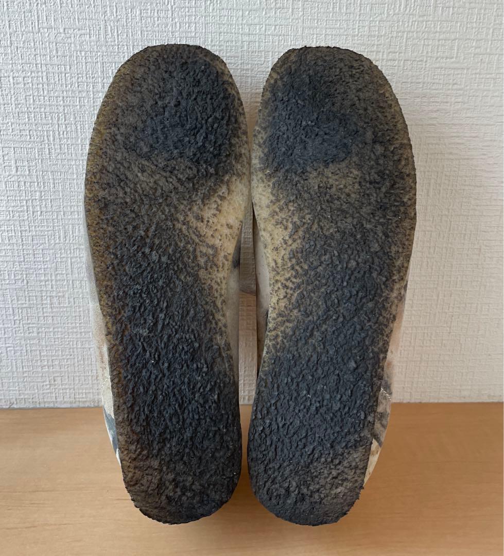 靴 CLARKS ORIGINALS WALLABEE Off WHITE CAMO
