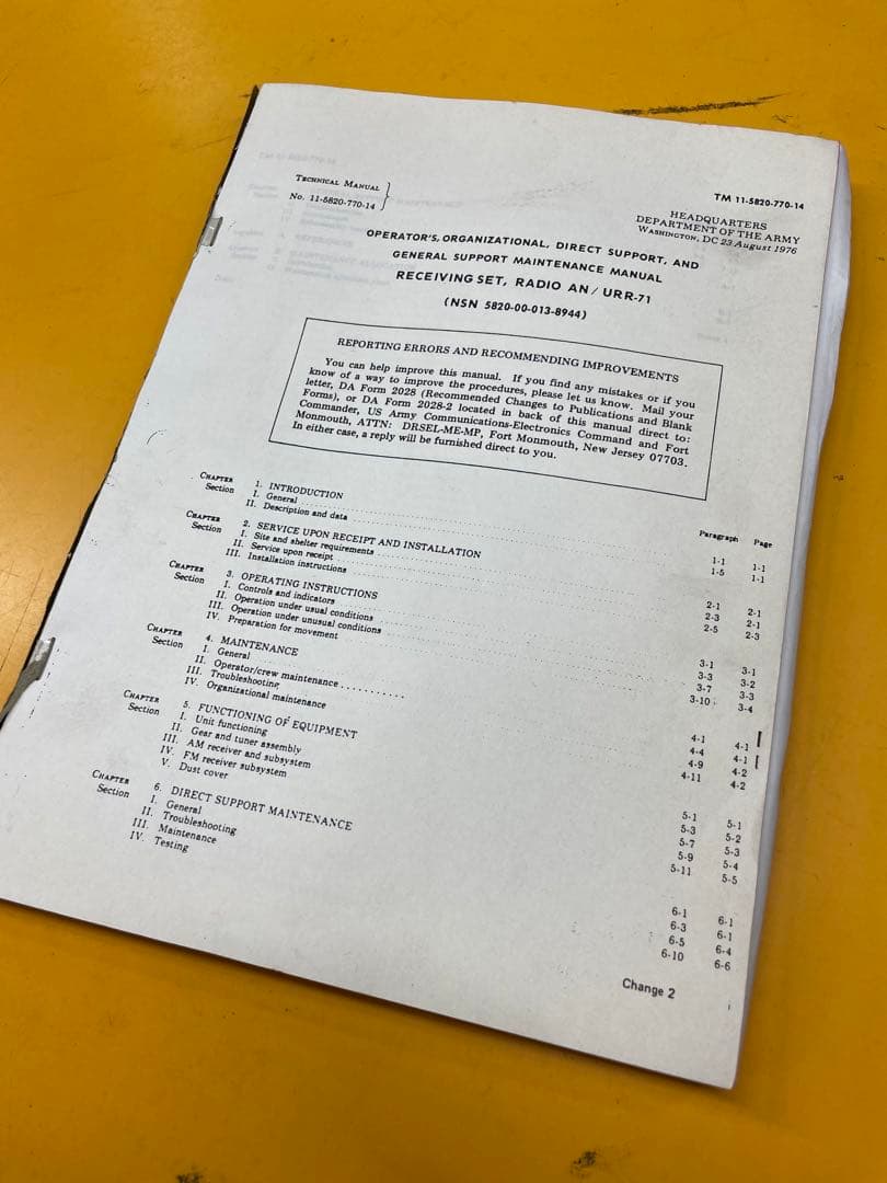 B2【used】VHF受信機　アメリカ軍　　ミリタリー　レシーバー　ラジオ