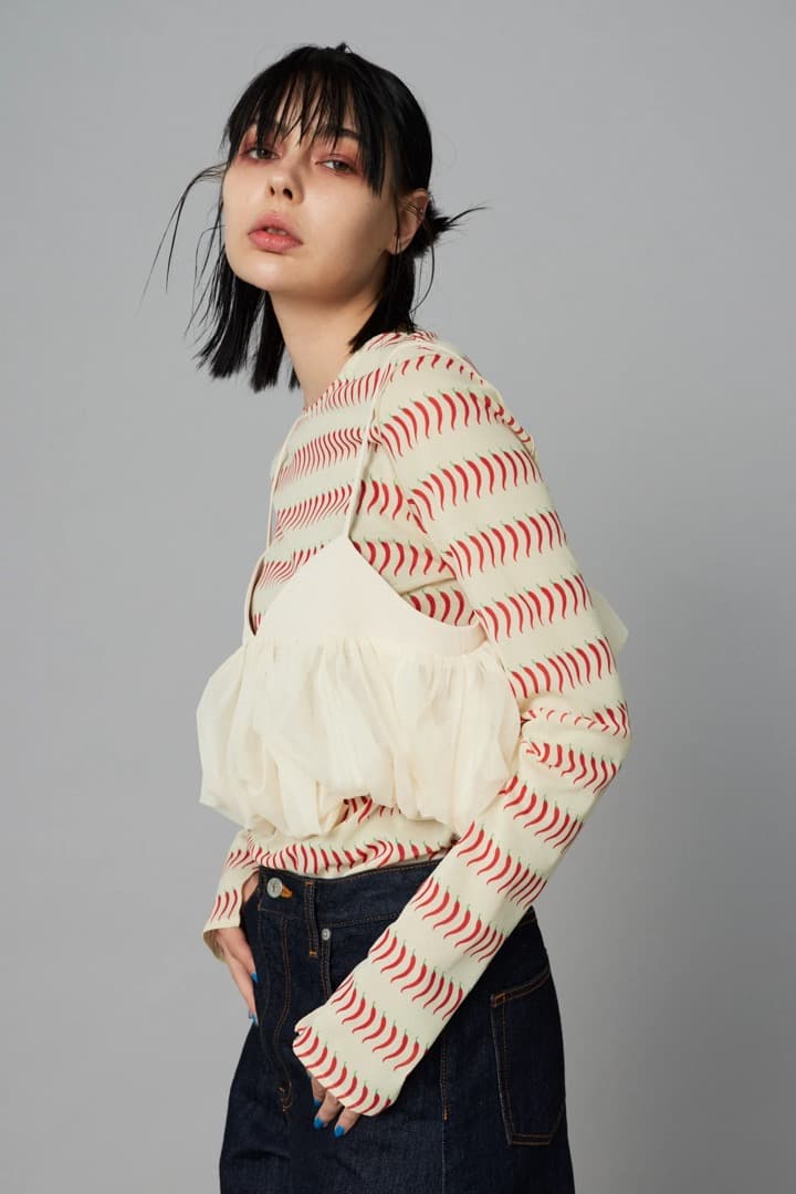 新品タグ付★42%OFF★HeRIN.CYE / バルーンビスチェ