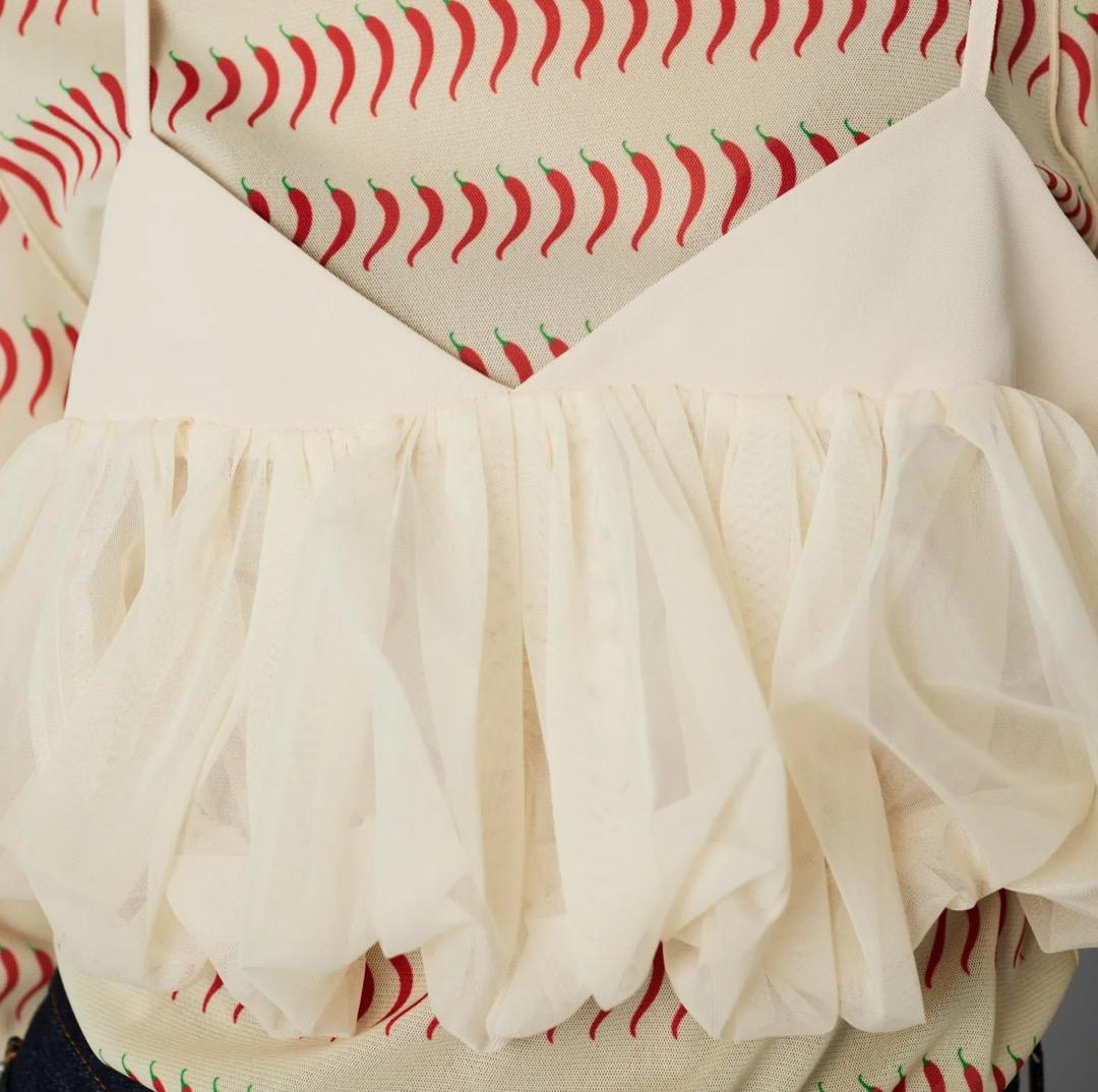 新品タグ付★42%OFF★HeRIN.CYE / バルーンビスチェ