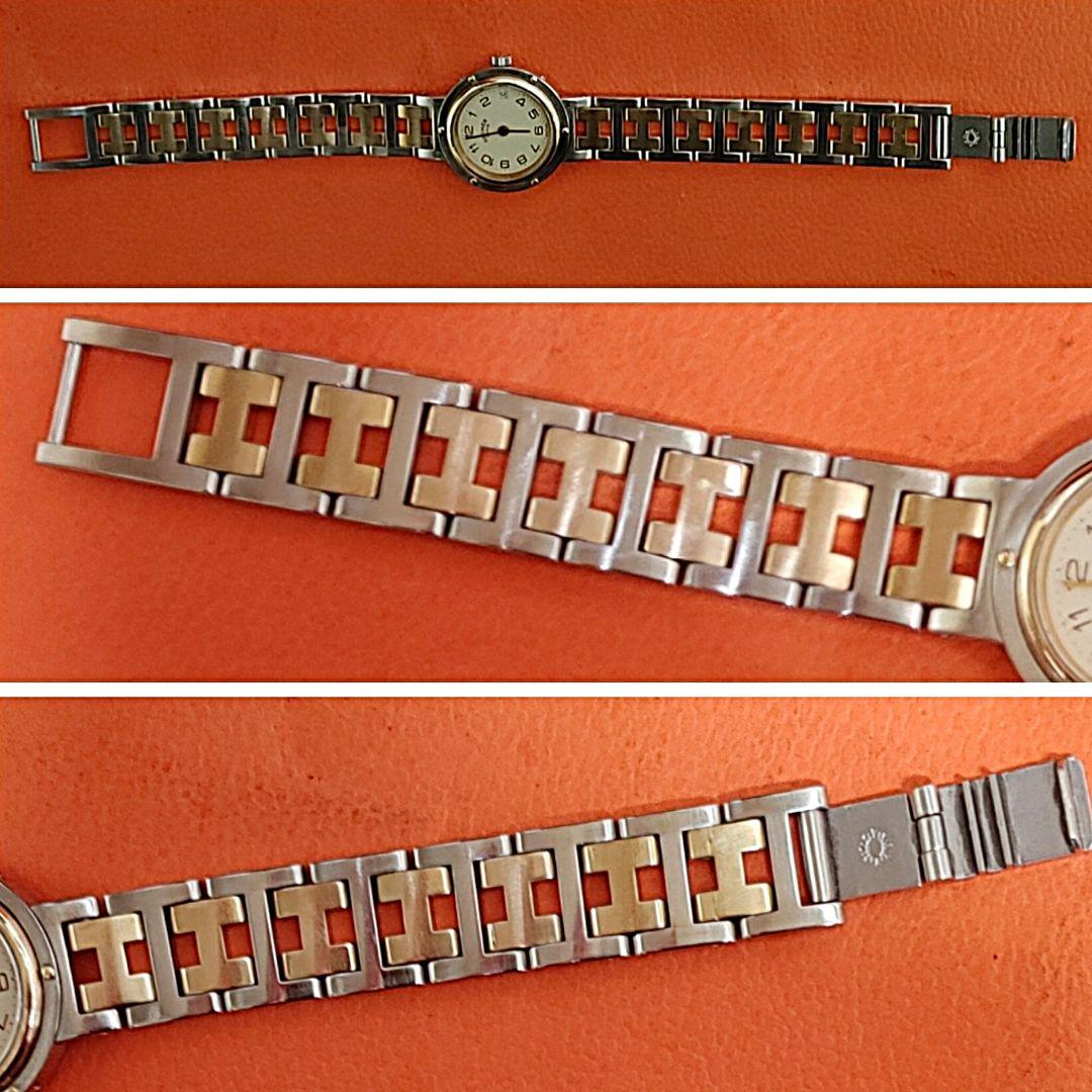 エルメス時計/極極極美品クリッパー/新品電池新品仕上げ正常稼働品/レディース